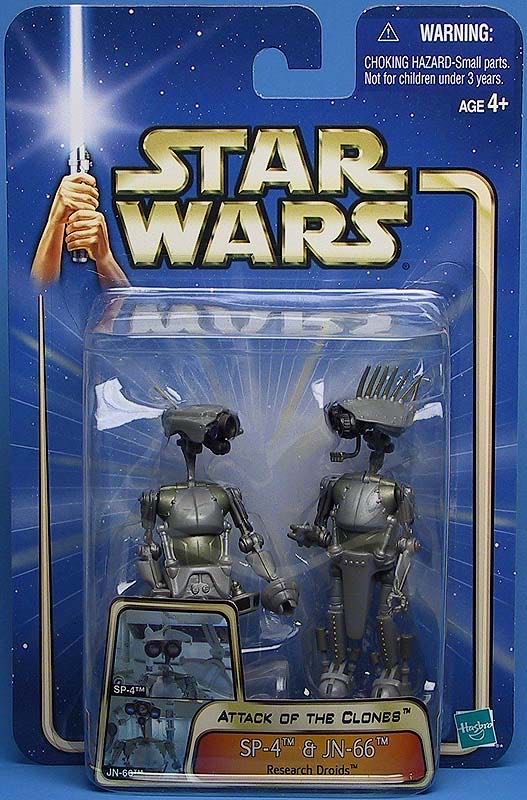 Star Wars: SP-4 & JN-66 (Research Droids) (03-05) - Hasbro (Star Wars: Saga) action figure collectible - Main Image 2