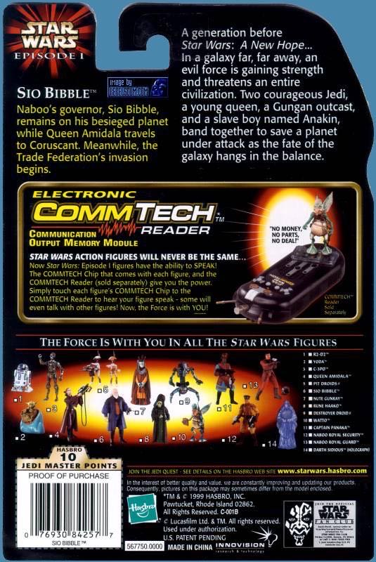 Star Wars: Sio Bibble - Hasbro (Star Wars: Episode I: The Phantom Menace) action figure collectible - Main Image 4