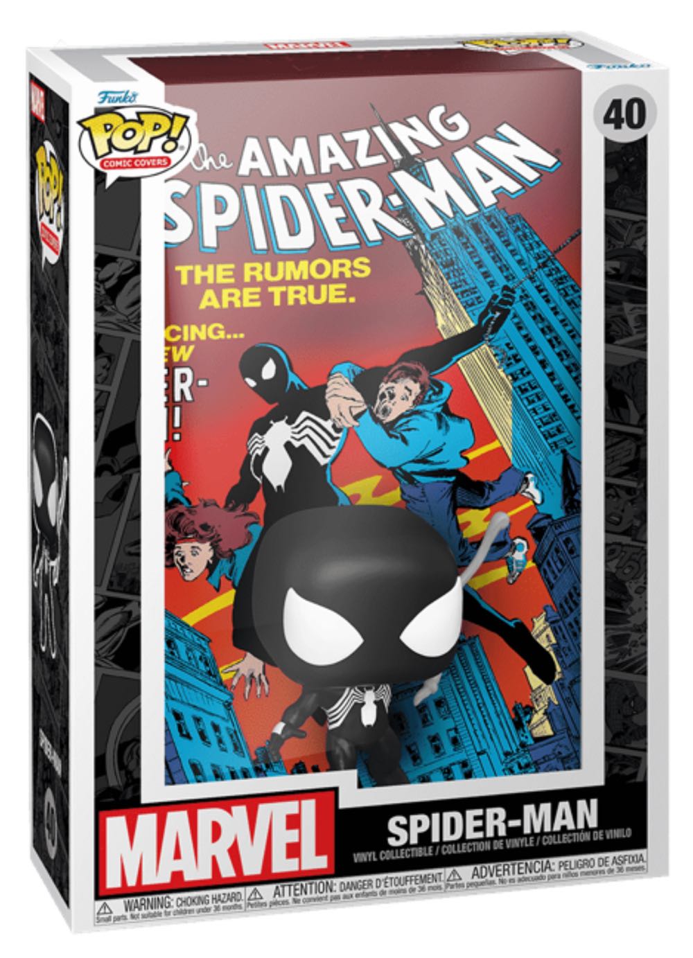 Funko Comic Covers Marvel Amazing Spiderman Issue 252 Spider Man The Pop! Pop New #252 - Funko (Comic Covers) (Marvel) action figure collectible [Barcode 889698725033] - Main Image 2