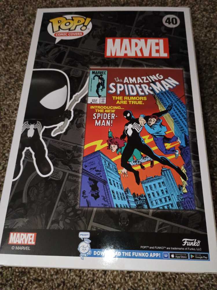 Funko Comic Covers Marvel Amazing Spiderman Issue 252 Spider Man The Pop! Pop New #252 - Funko (Comic Covers) (Marvel) action figure collectible [Barcode 889698725033] - Main Image 3