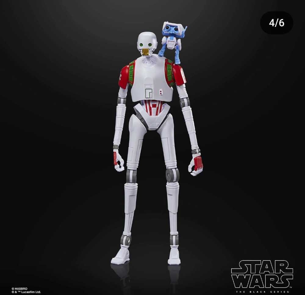 TBS4 6”: KX Security Droid (Holiday Edition) - Hasbro Black Series (Star Wars: Holiday Edition) action figure collectible [Barcode 5010996213839] - Main Image 4