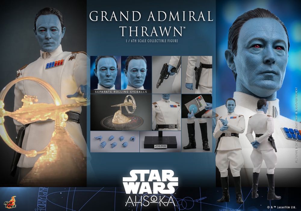 Hot Toys TMS 116 Ahsoka Grand Admiral Thrawn - Hot Toys (Grand Admiral Thrawn) action figure collectible - Main Image 2