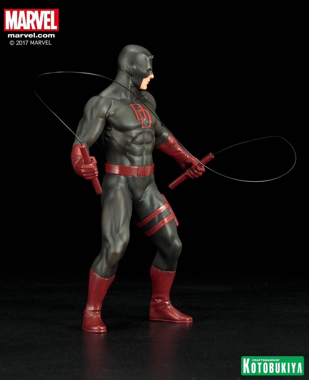 Marvel Now! Defenders: Daredevil Black Suit - Kotobukiya (ArtFX+) action figure collectible [Barcode 190526008342] - Main Image 3
