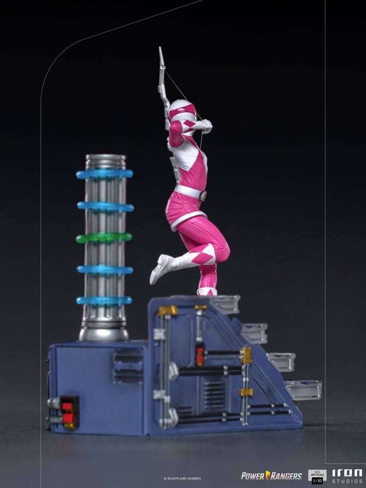 MMPR 1:10 scale Pink Ranger - Iron Studios (Mighty Morphin’ Power Rangers) action figure collectible [Barcode 609963128174] - Main Image 2