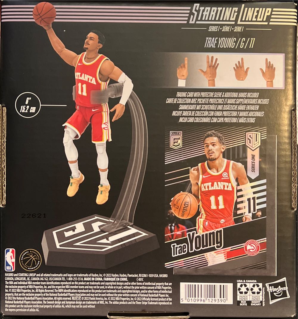 Starting Lineup Trae Young - Hasbro (NBA Starting Lineup) action figure collectible [Barcode 5010996129390] - Main Image 2