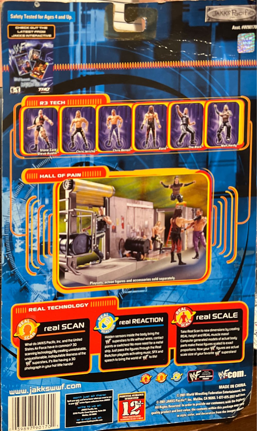 Jakks/WWF Chris Jericho R-3 Tech - Jakks Pacific / WWE action figure collectible [Barcode 039897901701] - Main Image 4