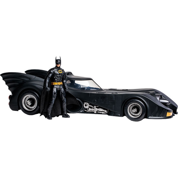Batman (Keaton) With Batmobile Gold Label - Mcfarlane DC Multiverse: Vehicles (Batman) action figure collectible - Main Image 4