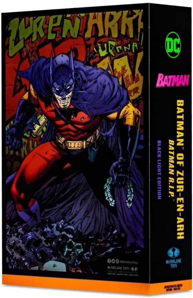 Batman of Zur-En-Arh | Batman R.I.P. (Black Light Edition) Gold Label - McFarlane Toys (DC Multiverse) action figure collectible [Barcode 787926170580] - Main Image 2