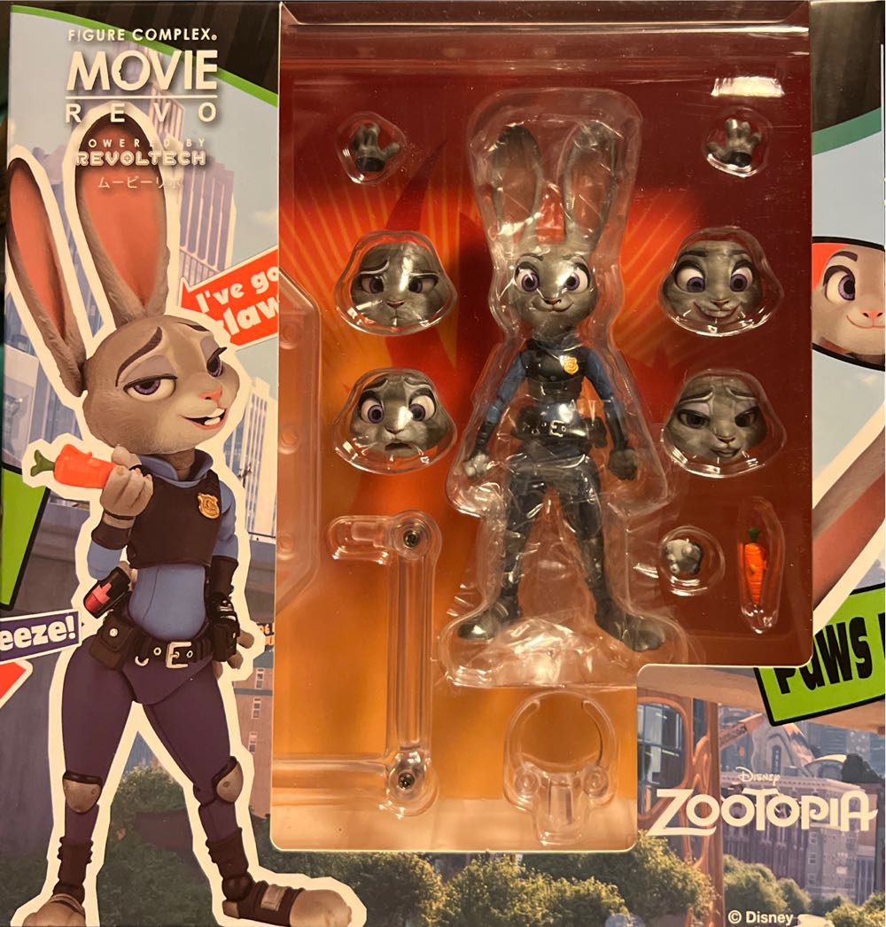 Judy Hoops Kaiyodo Figure Complex Movie Revo #008: Zootopia - Revoltech Yamaguchi (Movie Revo) action figure collectible [Barcode 4537807131072] - Main Image 2