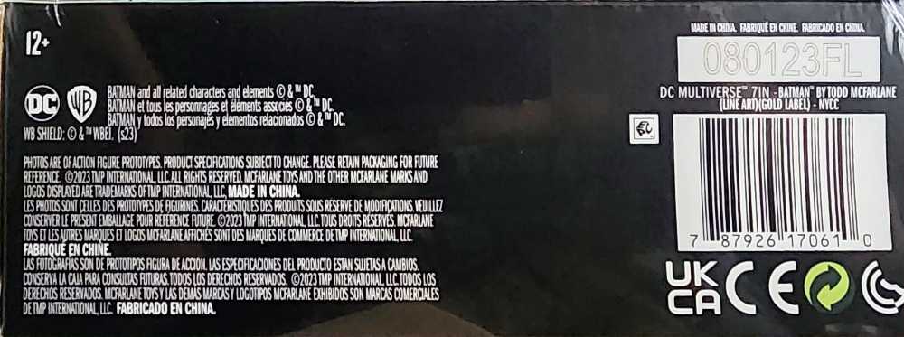 Batman: Designed By Todd McFarlane (Sketch Edition) - McFarlane Toys (McFarlane Gold Label Collection) action figure collectible [Barcode 787926170610] - Main Image 4