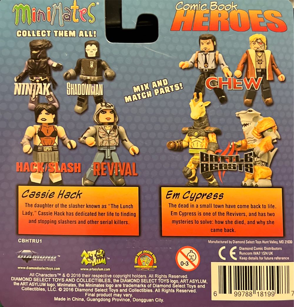 Hack Slash Revival ~ Cassie Hack & Em Cypress New - Diamond Select action figure collectible [Barcode 699788181997] - Main Image 2