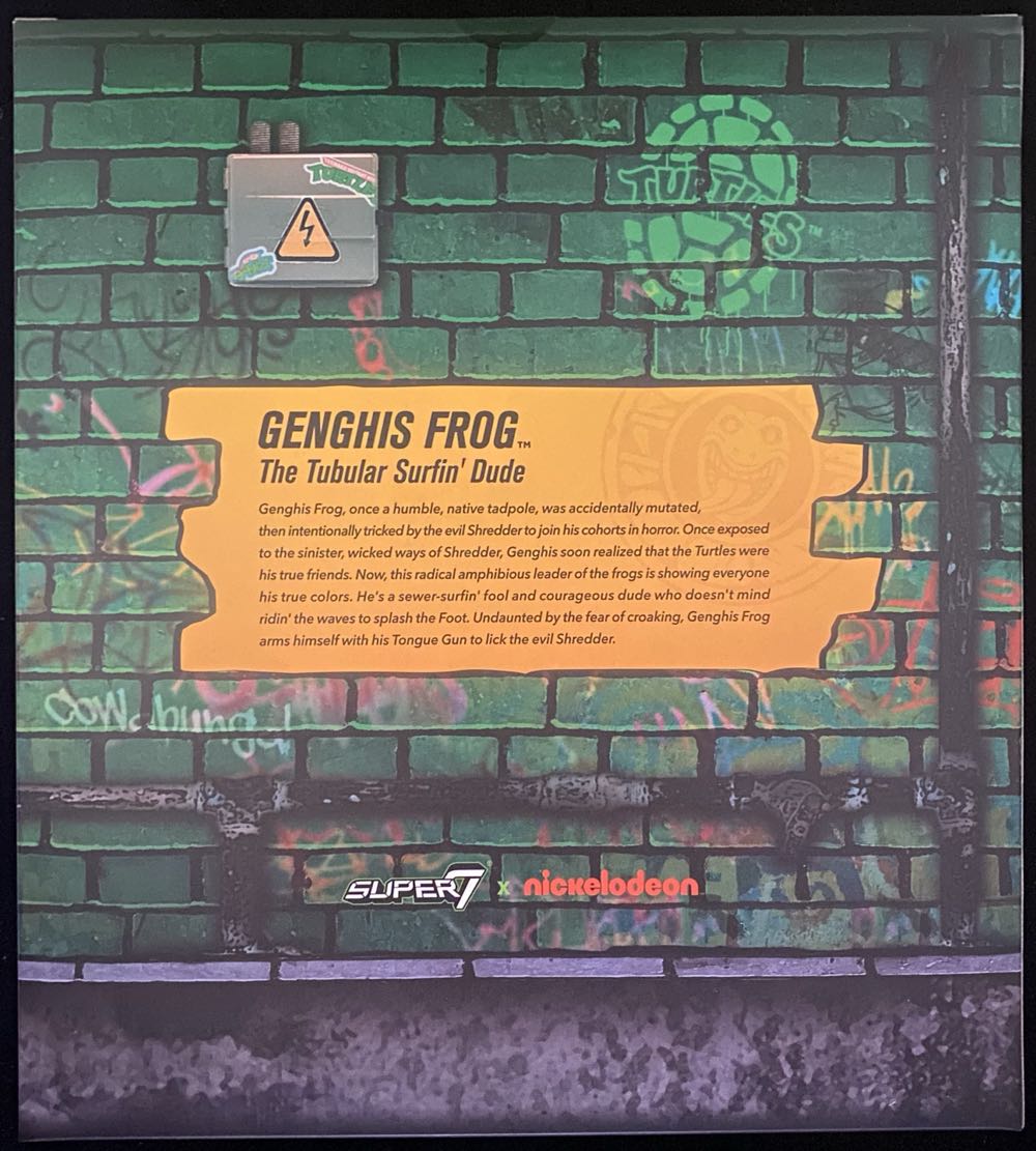 Genghis Frog - Super 7 (Teenage Mutant Ninja Turtles - Playmates) action figure collectible [Barcode 840049826717] - Main Image 2