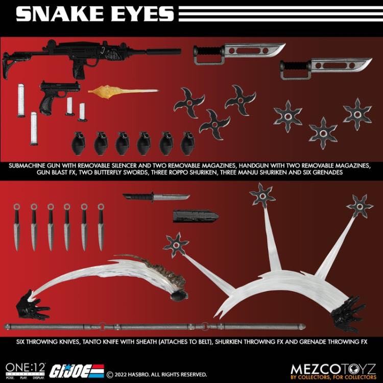 Snake Eyes (Deluxe) - Mezco (G.I.Joe) (One: 12 Collective) action figure collectible - Main Image 3
