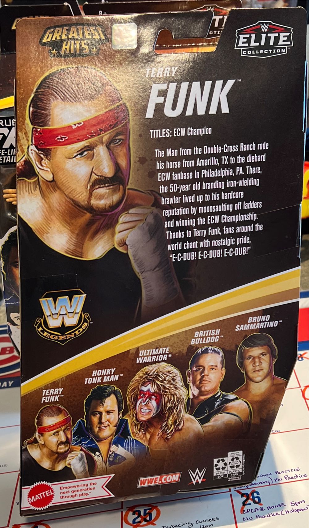 Terry Funk - Mattel Wwe (WWE) action figure collectible - Main Image 2