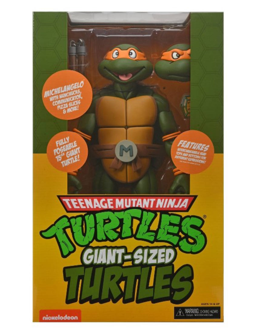 Neca - Michelangelo (18 Inch Animated Series)  action figure collectible [Barcode 634482541449] - Main Image 2