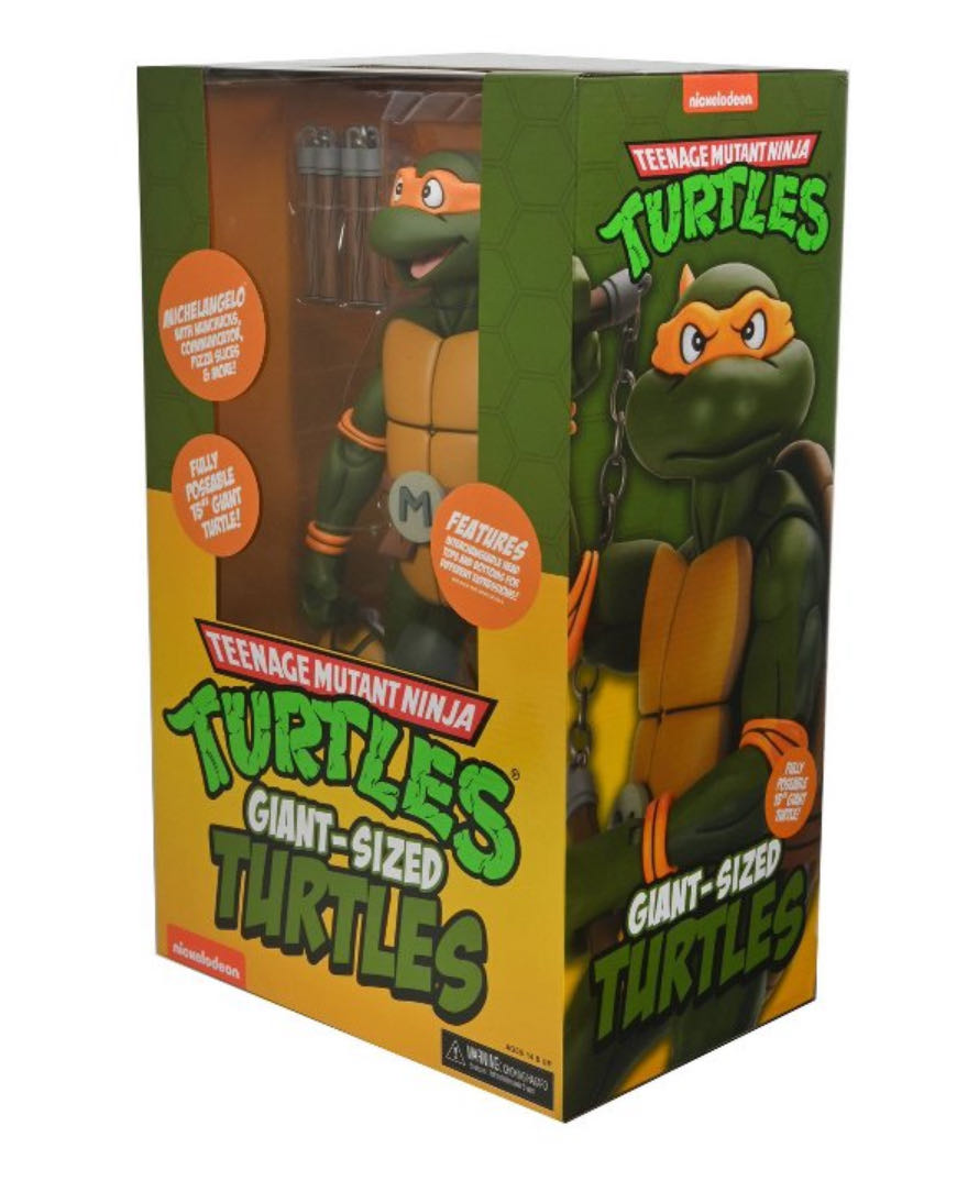 Neca - Michelangelo (18 Inch Animated Series)  action figure collectible [Barcode 634482541449] - Main Image 3