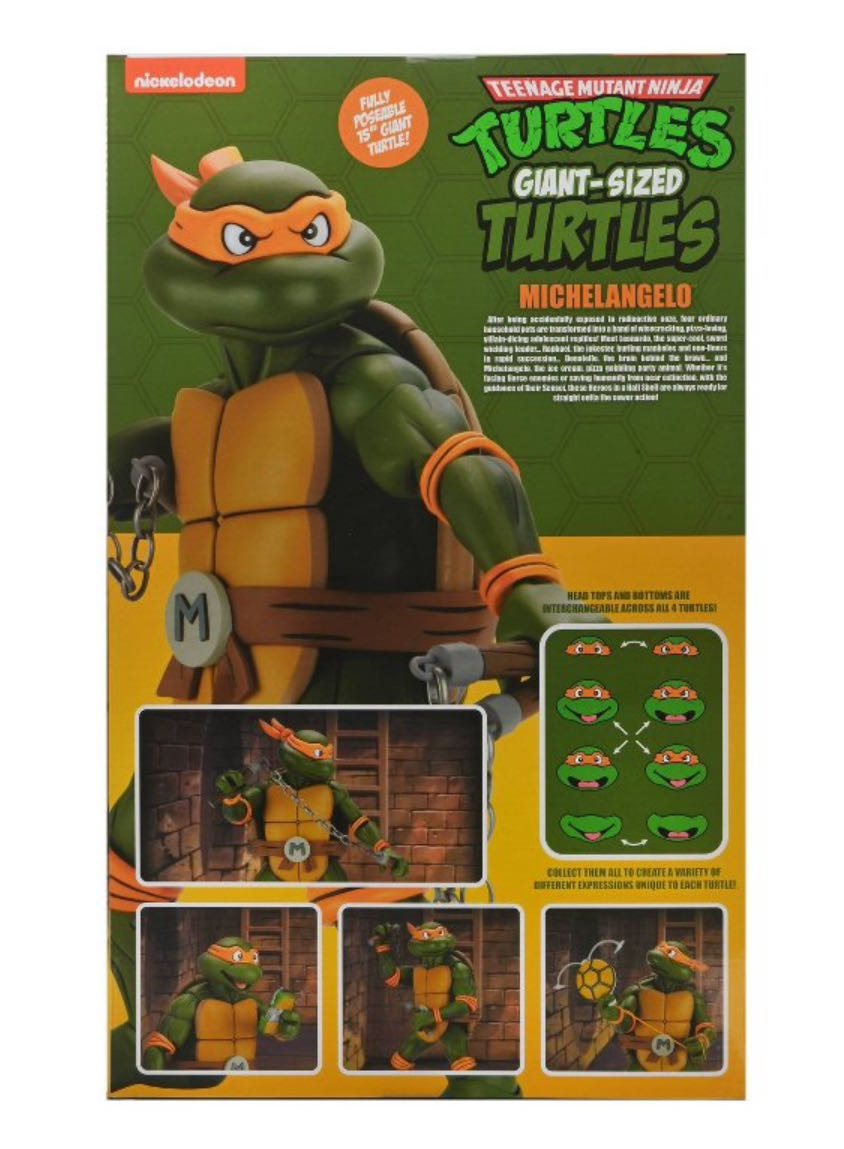 Neca - Michelangelo (18 Inch Animated Series)  action figure collectible [Barcode 634482541449] - Main Image 4
