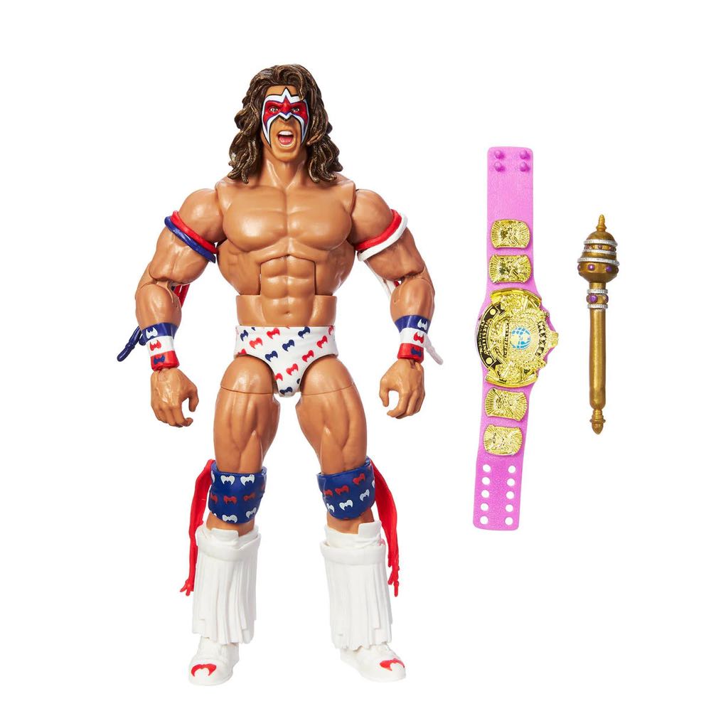ELITE LEGENDS - ULTIMATE WARRIOR - GREATEST HITS - ROYLE RUMBLE 1991 - Mattel Wwe (WWE Elite Collection - Legends Greatest Hits Series 2) action figure collectible [Barcode 194735216970] - Main Image 3