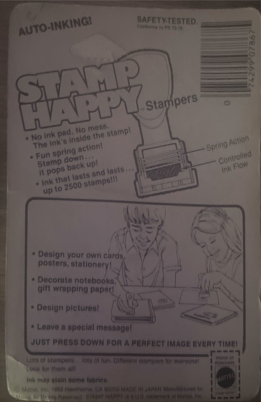 Motu Stamp Happy He-man  action figure collectible [Barcode 074299078675] - Main Image 2