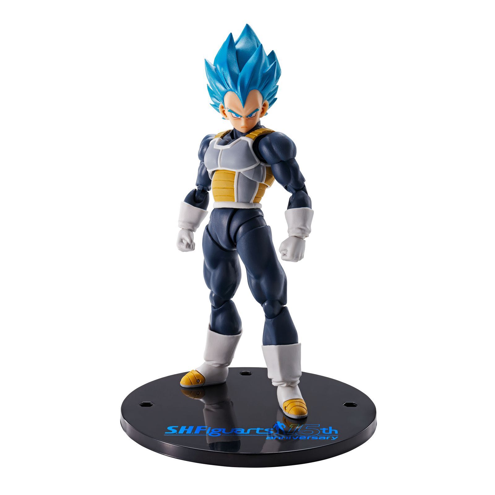 VEGETA SUPER SAIYAN GOD SUPER SAIYAN (SH Figuart 15th Anniversary) - Tamashii Nations - Bandai Spirits (Dragon Ball Super) action figure collectible [Barcode 4573102657770] - Main Image 2