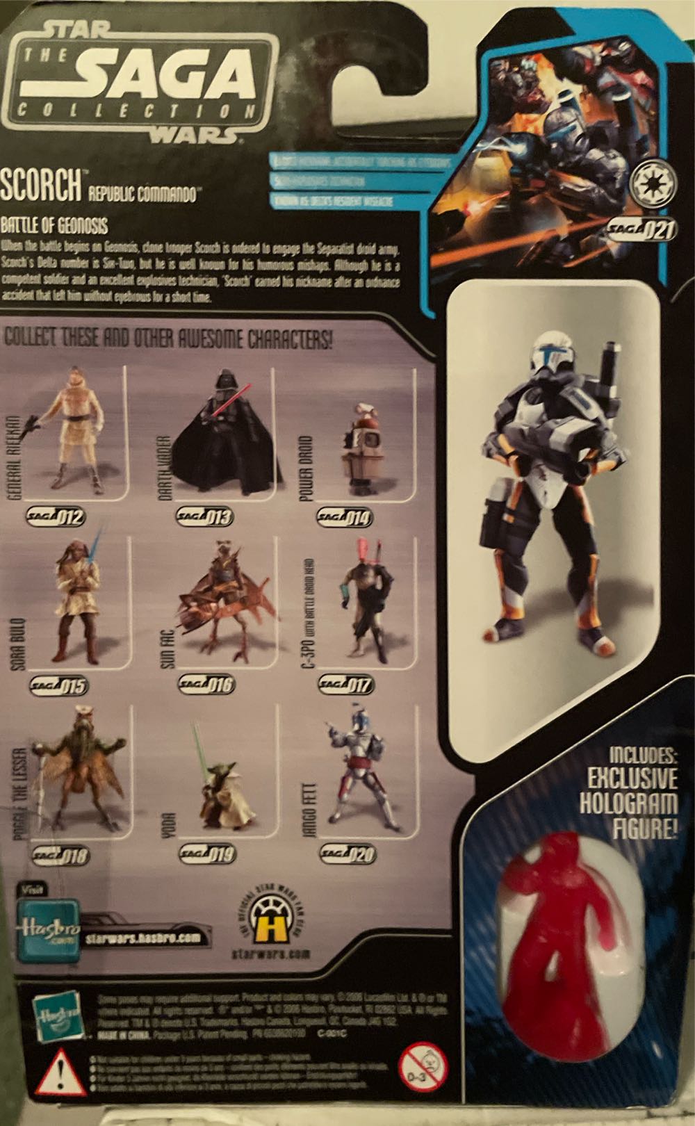 Star Wars: Scorch Republic Commando - Hasbro (The Saga Collection) action figure collectible [Barcode 653569123378] - Main Image 2