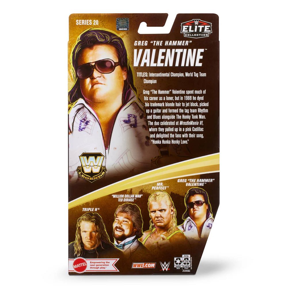 Greg “The Hammer” Valentine - Mattel - WWE (Elite Collection - Legends Series 20) action figure collectible - Main Image 2