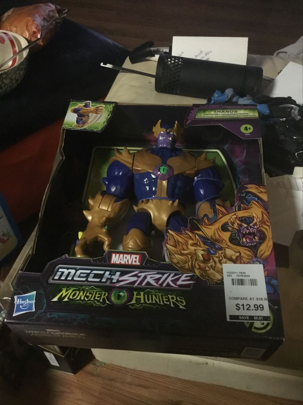 Marvel Avengers Mech Strike Monster Hunters Monster Punch Thanos Toy 9-inch-scale Deluxe Action Figure Toys For Kids Ages 4 And Up - Hasbro action figure collectible [Barcode 5010993947591] - Main Image 2