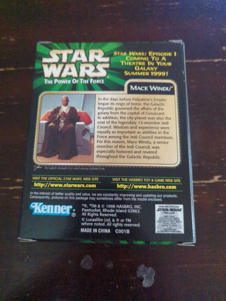 Mace Windu Episode 1 Sneak Peek  - Kenner Collectors Series (Star Wars The Power Of The Force) action figure collectible - Main Image 2