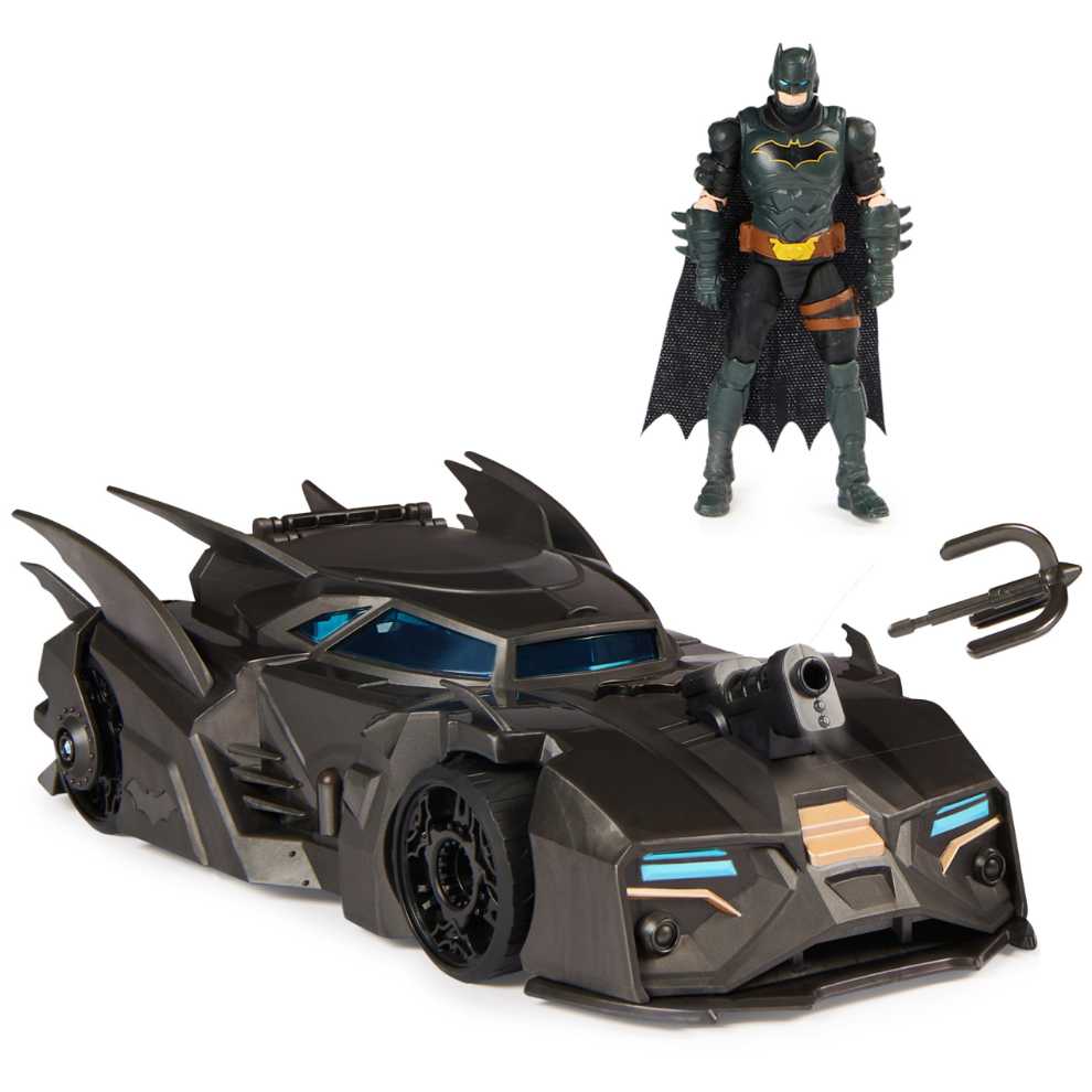 Spin Masters Dc Comics Crusader Batmobile Playset With Exclusive 4-inch Batman Figure 3 Super-villain Paper Figures - Spin Master action figure collectible [Barcode 778988404805] - Main Image 3