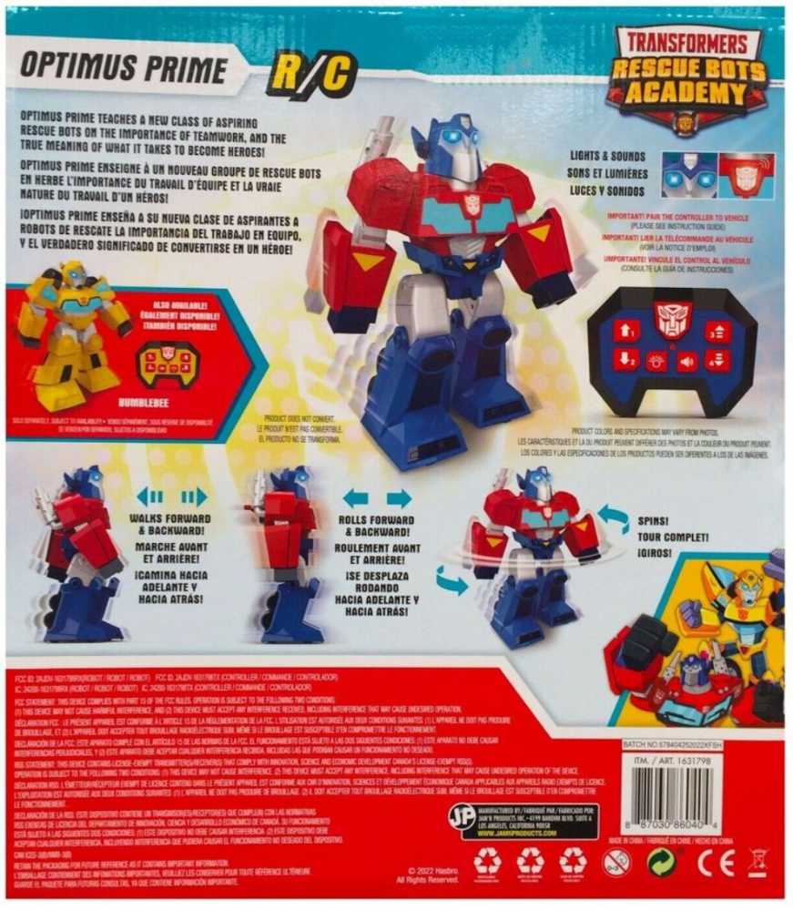 Transformers Rescue Bots Academy Optimus Prime Radio Control R/C  action figure collectible [Barcode 887030860404] - Main Image 2