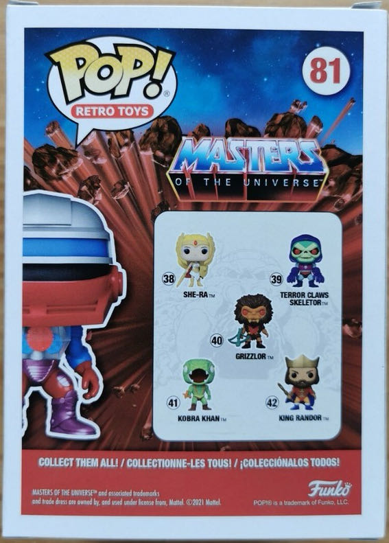 Roboto # 81 ~ Motu - Funko Pop (Funko Pop) action figure collectible [Barcode 889698555531] - Main Image 4