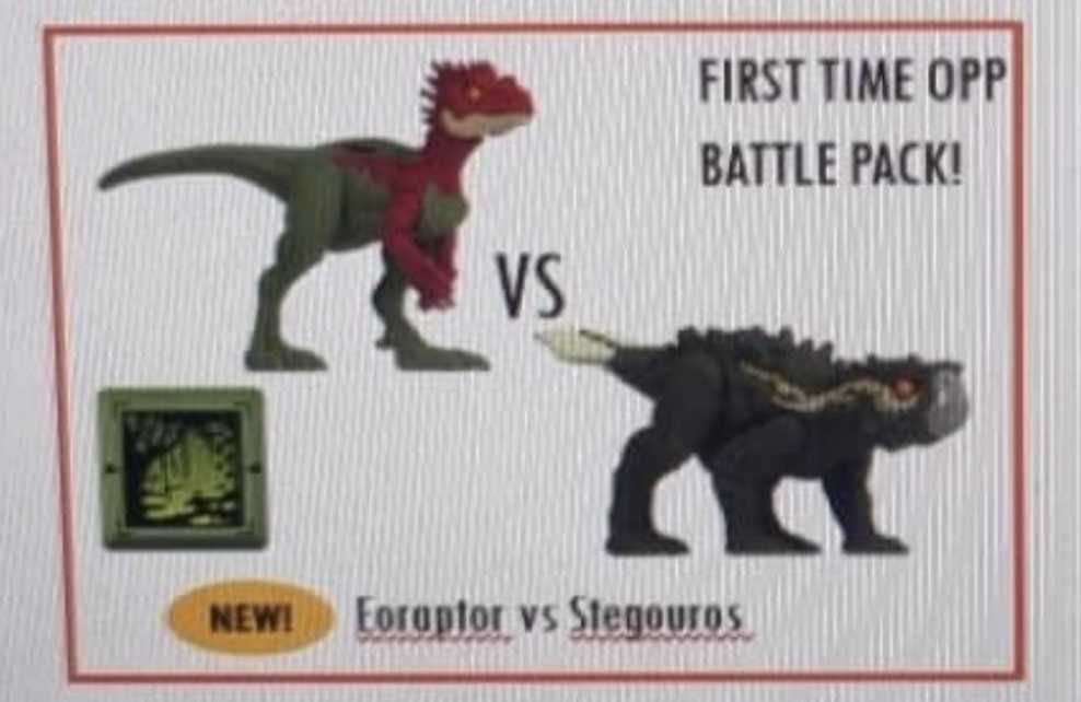 Eoraptor Vs Stegouros - Mattel - Jurassic World (Jurassic World) action figure collectible [Barcode 194735192403] - Main Image 2
