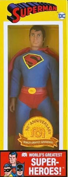 Superman (50th Anniversary) Big Lots Exclusive - MEGO Corp. (World’s Greatest Super-Heroes!) action figure collectible [Barcode 850042500767] - Main Image 2
