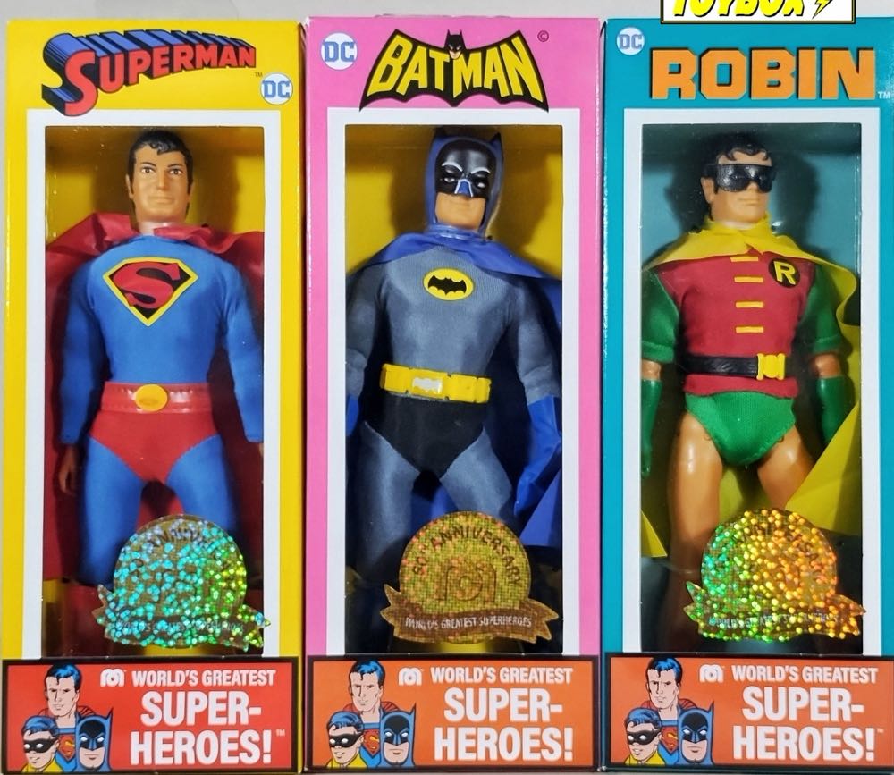 Superman (50th Anniversary) Big Lots Exclusive - MEGO Corp. (World’s Greatest Super-Heroes!) action figure collectible [Barcode 850042500767] - Main Image 3