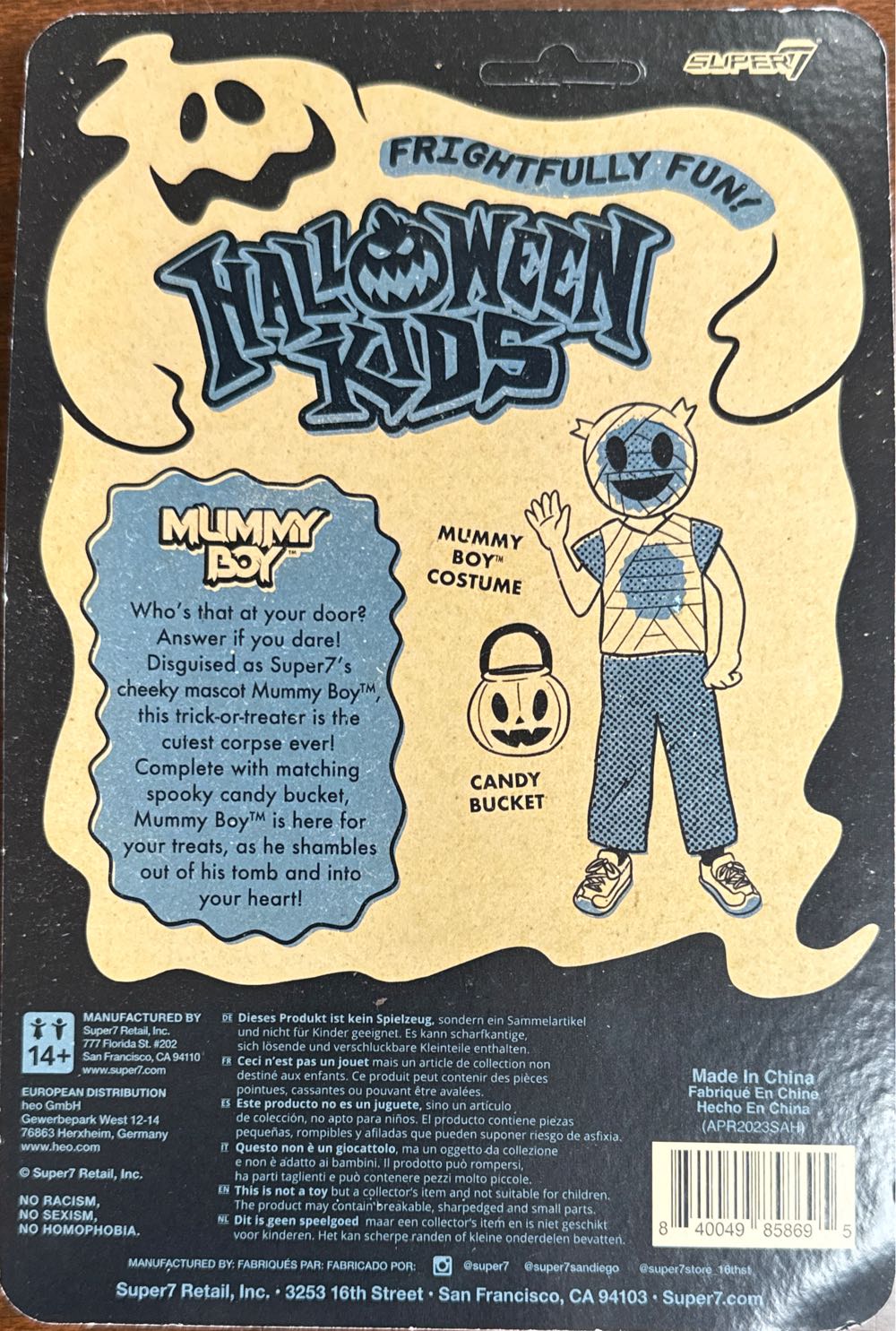 Mummy Boy Halloween Kids Super 7 Reaction - Super 7 action figure collectible [Barcode 840049858695] - Main Image 2