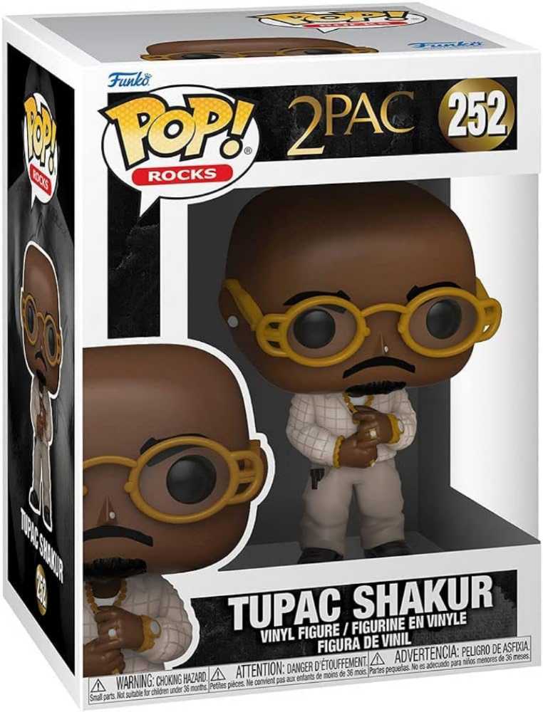 Tupac: Funko Pop! Tupac Loyal To The Game #252 - Funko Pop! Rocks (Tupac) action figure collectible [Barcode 889698567381] - Main Image 2