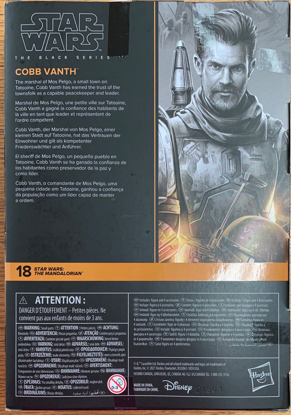 Cobb Vanth - Hasbro (Star Wars - The Mandalorian) action figure collectible - Main Image 2