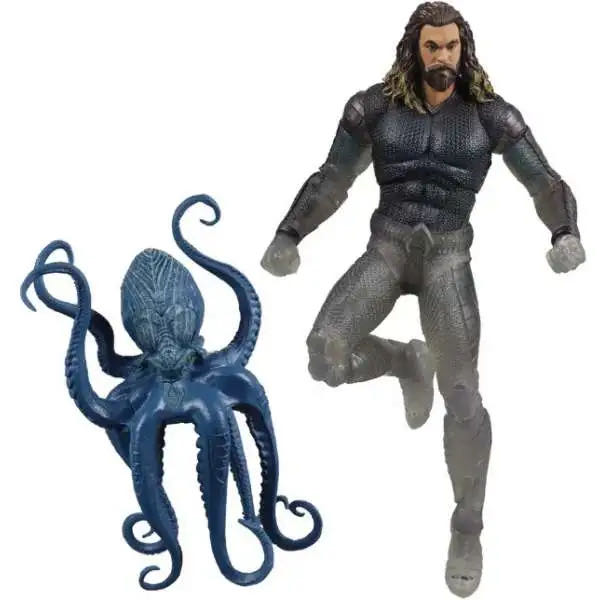 Aquaman (With Stealth Suit) & Topo - McFarlane Toys (Aquaman And The Lost Kingdom) action figure collectible [Barcode 787926155396] - Main Image 2