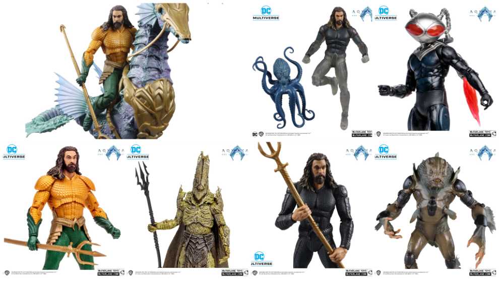 Aquaman (With Stealth Suit) & Topo - McFarlane Toys (Aquaman And The Lost Kingdom) action figure collectible [Barcode 787926155396] - Main Image 3