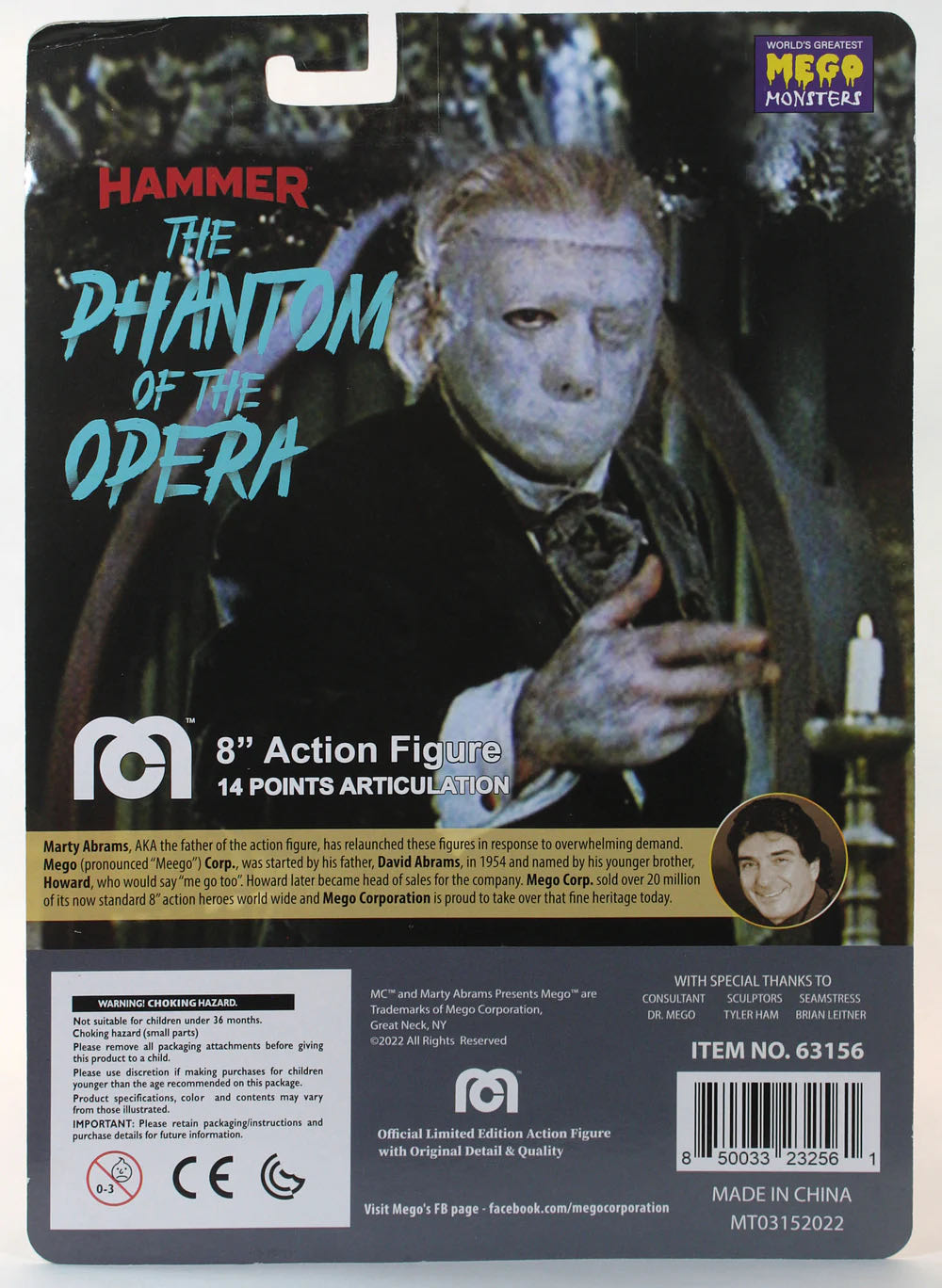 The Phantom Of The Opera [Variant] - MEGO Corp. (The Phantom Of The Opera (1962)) action figure collectible [Barcode 850033232349] - Main Image 4
