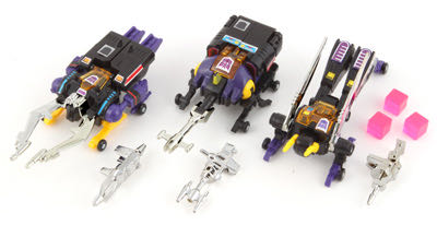 Bombshell, Kickback & Shrapnel - Takara (Generation 1) action figure collectible - Main Image 1