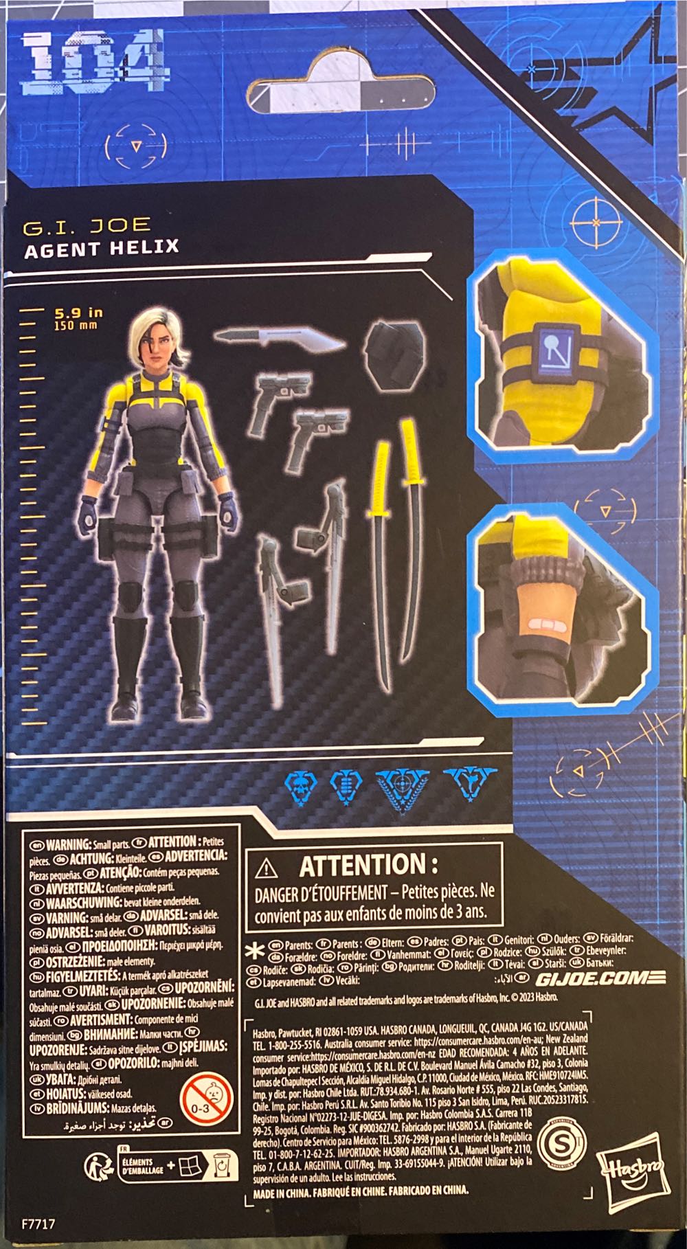 #104 Agent Helix - Hasbro (G.I. Joe) action figure collectible [Barcode 5010996125972] - Main Image 3