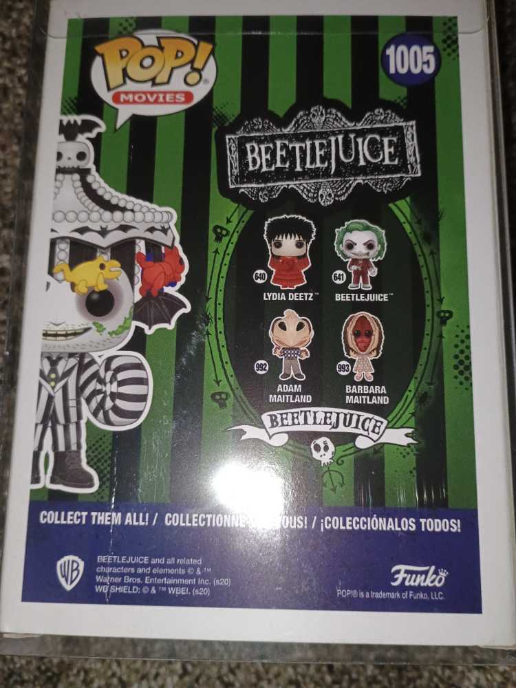 Beetlejuice: Beetlejuice With Carousel Hat #1005 - Funko (Beetlejuice) action figure collectible [Barcode 889698356718] - Main Image 2