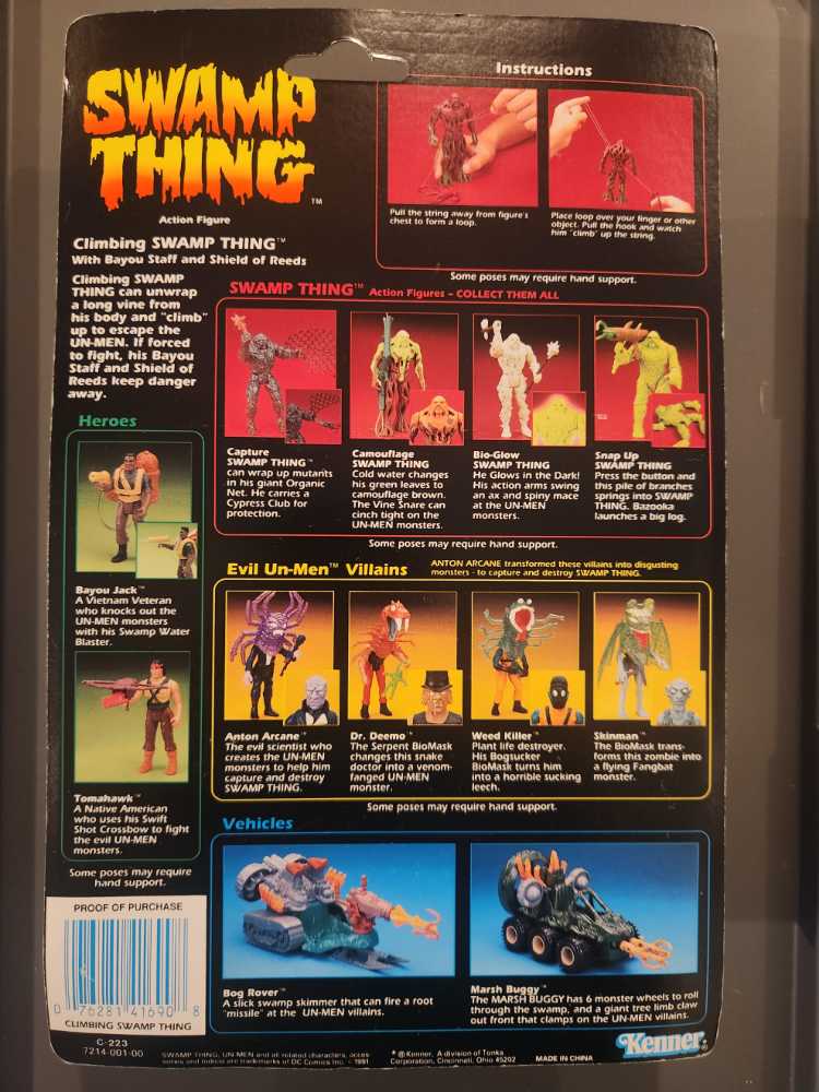 Swamp Thing (Climbing) - Kenner (Swamp Thing) action figure collectible [Barcode 076281416908] - Main Image 2