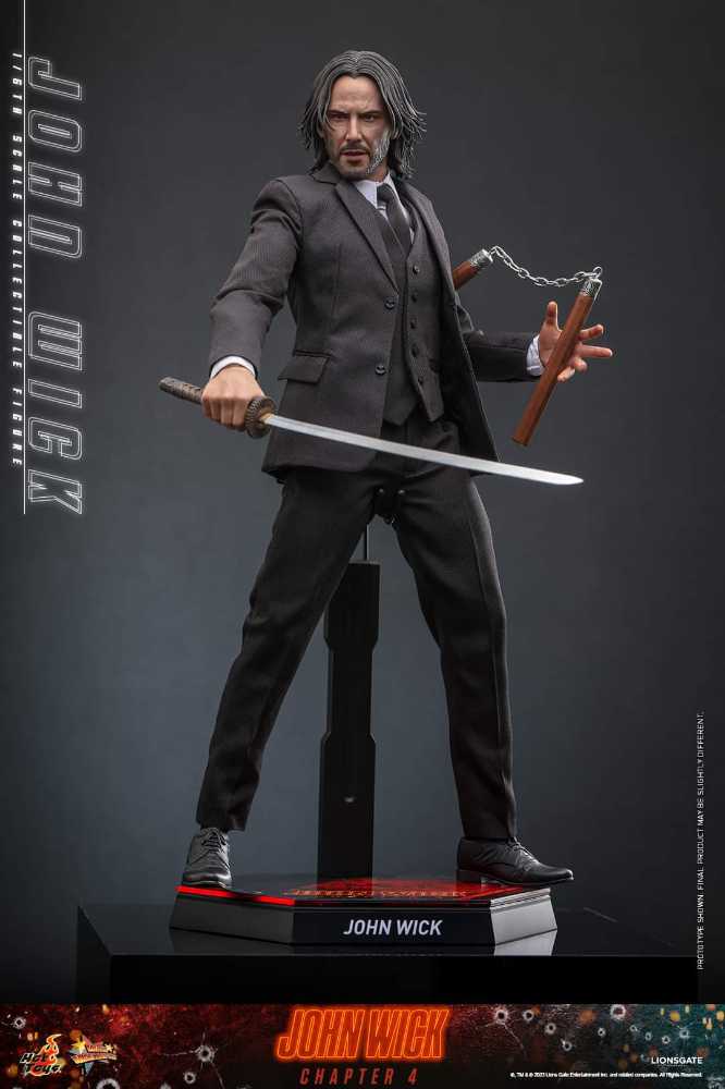 John Wick, John Wick: Chapter 4 (MMS729)  - Hot Toys (John Wick 4 (2023)) action figure collectible - Main Image 3