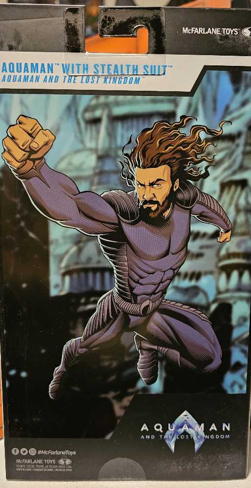 Aquaman (Stealth Suit) - DCCU - EXTENDED UNIVERSE (Aquaman 2) action figure collectible [Barcode 787926155419] - Main Image 3