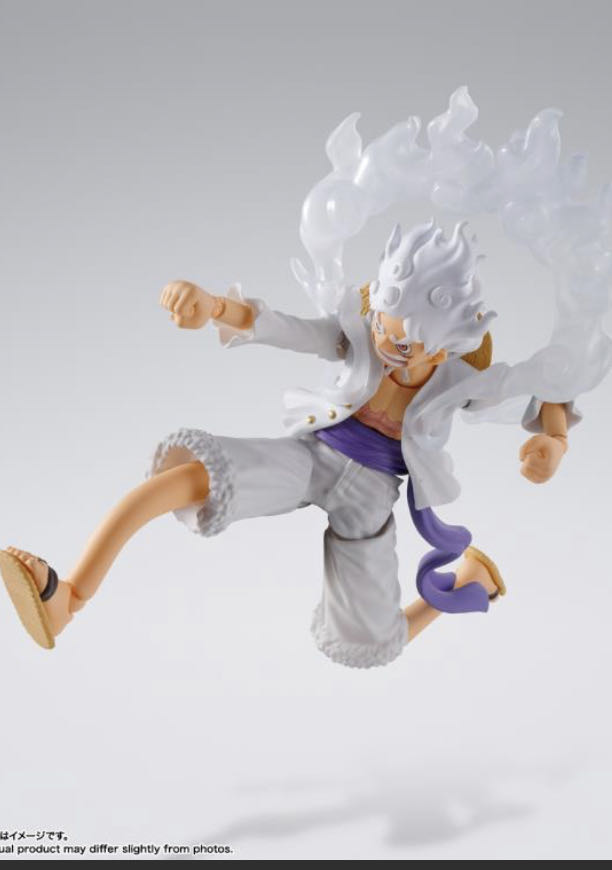 One Piece S.H.Figuarts Monkey D. Luffy (Gear 5) - SH Figuarts / Bandai / Tamashii Nations (One Piece) action figure collectible - Main Image 3