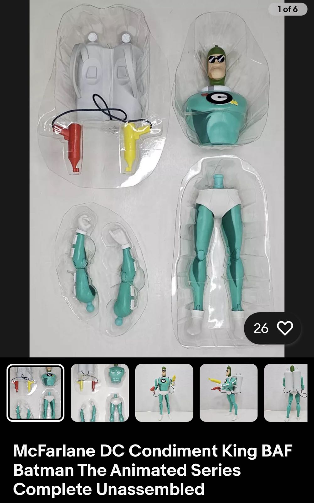 Condiment King (build-a-fig) - McFarlane (DC (Animated - Batman Animated Series)) action figure collectible - Main Image 3