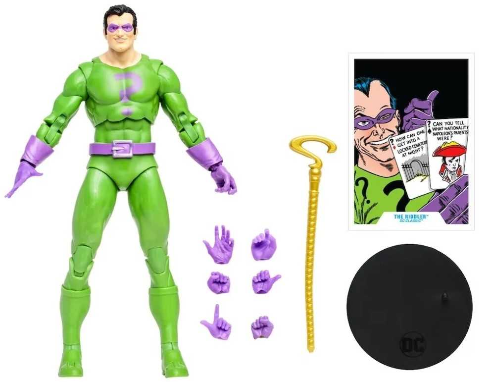 DC Classic The Riddler - DC - BATMAN VILLAINS (The Riddler) action figure collectible [Barcode 787926170269] - Main Image 3