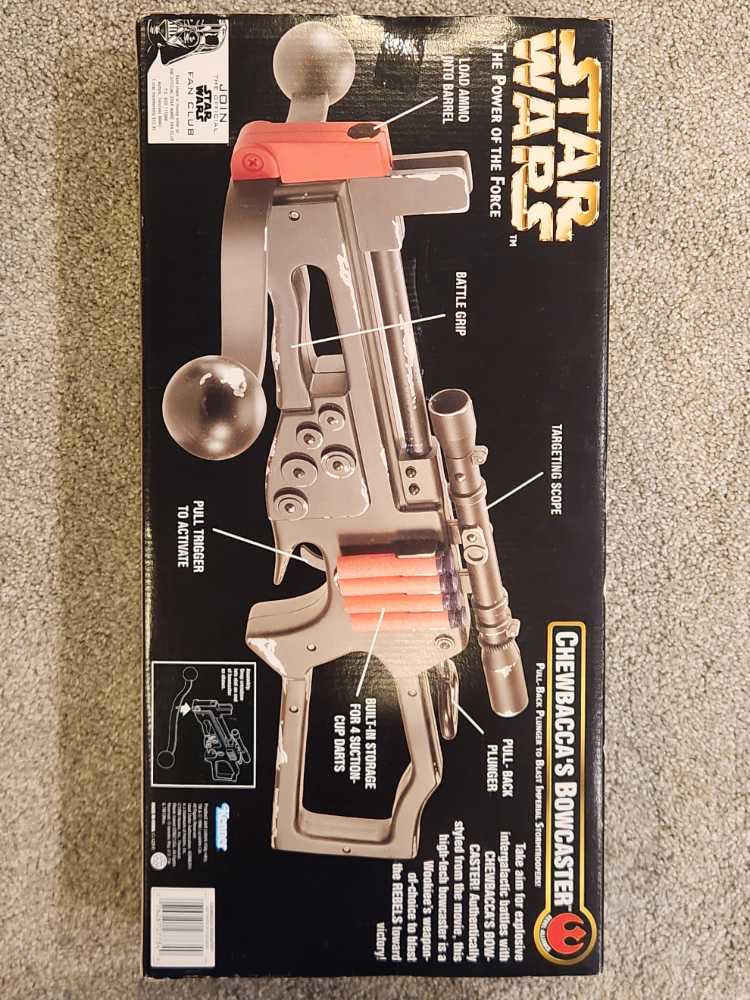 Chewbacca’s Bowcaster - Hasbro / Kenner (Star Wars: Power Of The Force II (Green)) action figure collectible [Barcode 076281277349] - Main Image 2